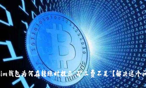 你的Tokenim钱包为何在转账时提示“矿工费不足”？解决这个问题的关键！