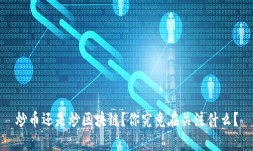 炒币还是炒区块链？你究竟在关注什么？